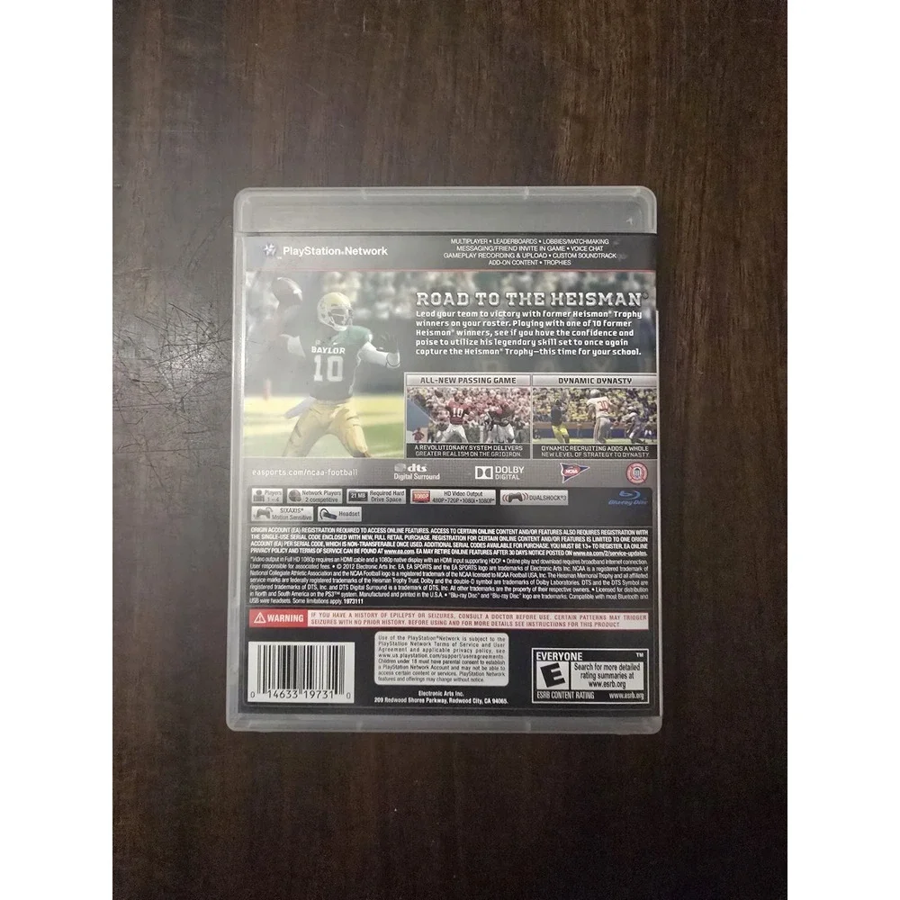 NCAA Football 13 Sony Playstation 3 PS3